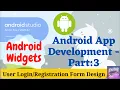 Android Widgets Login Registration Part 3 B
