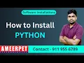 How to Download and Install Python Ameerpet Technologies By Srinivas