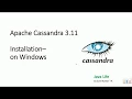 No Datastax - Apache Cassandra 3 11