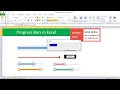 Progress bars in Excel using VBA Tutorial