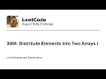 Daily Leetcode Aug 20 2026 - 3069 Distribute Elements Into Two Arrays I