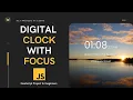 Build a Digital Clock using HTML CSS and JavaScript with interchangeable background images and input
