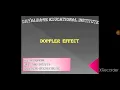Doppler effect physics presentation