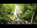 Short hike to Mingo Falls in the Great Smoky Mountains Cherokee NC