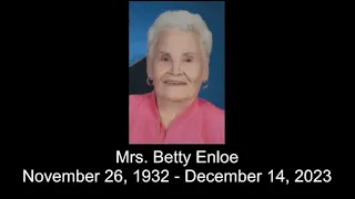 Funeral Service for Mrs Betty Enloe