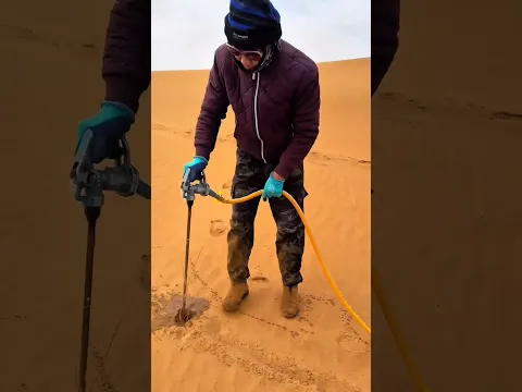 This guy will plant trees in the desert||#shorts