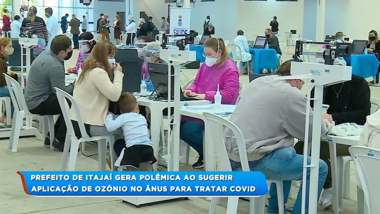 Prefeito de Itajaí gera polêmica ao sugerir aplicação de ozônio no ânus para tratar Covid-19