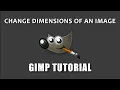 Resize image using GIMP 2021