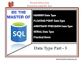 SQL-Data Type - Part