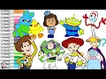 Disney s Toy Story 4 Coloring Book Compilation Buzz Lightyear Woody Jessie Forky Bo Peep and More