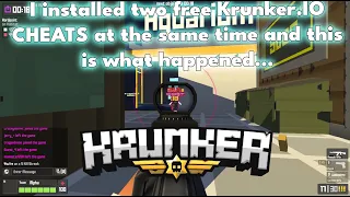 I installed two free Krunker IO CHEATS at the same time and this is what happened
