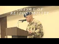 Army NCO INSPIRING Change of Responsibility Speech Example