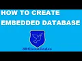 HOW TO CREATE EMBEDDED DATABASE IN JAVA