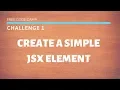 FCC - Create A Simple JSX Element