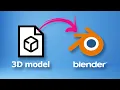 Blender How to import model with textures for obj fbx 3ds glb 3d files