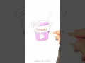Delicious Berry Yogurt Drawing Tutorial Beginner s Guide to Drawing