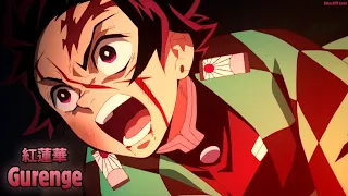 AMV Lyrics Kimetsu No Yaiba OP Full Gurenge LiSA 