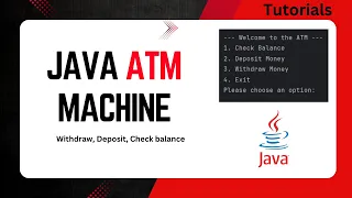 ATM Machine in Java Java Projects Mini Project for Students in Java How to Create ATM Machine
