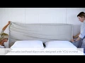 Linen Bed Styling Using Bedhead Slipcovers To Change the Look of Your Room
