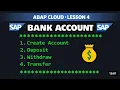 ABAP Cloud Lesson 4 classes Bank application
