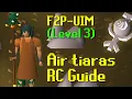 OSRS Air Tiaras Runecraft Method Guide F2P-UIM LVL-3