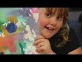 ACM 2nd Grade Polygon Stencil Watercolor Painting