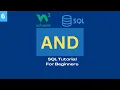SQL Tutorial for Beginners - 2024 AND Operator W3 Schools SQL Certification