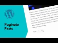 How To Add Pagination To Your WordPress Posts - Live Blogger