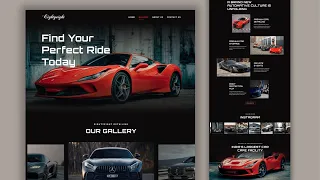 Build A Responsive Car Rental Website Using HTML CSS JavaScript Step By Step Guide
