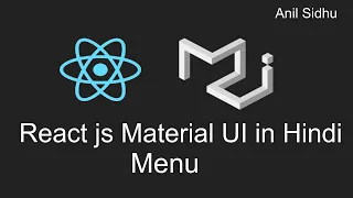 Reactjs material UI tutorial in hindi Menu with react routing