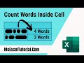 How to Count How Many Words You Have in an Excel Cell