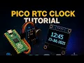 Raspberry Pi Pico RTC Clock DS1307 OLED Display Tutorial MicroPython