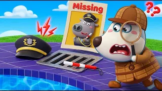 ¡Oh, no! ¡El policía ha desaparecido!🚔😱 Consejos de seguridad para niños  | Wolfoo en Español