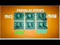 110 000 Stamps Franklin green 1 cent 1902 1908 josershina in world
