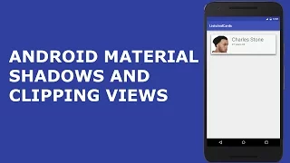 ANDROID MATERIAL SHADOWS AND CLIPPING VIEWS