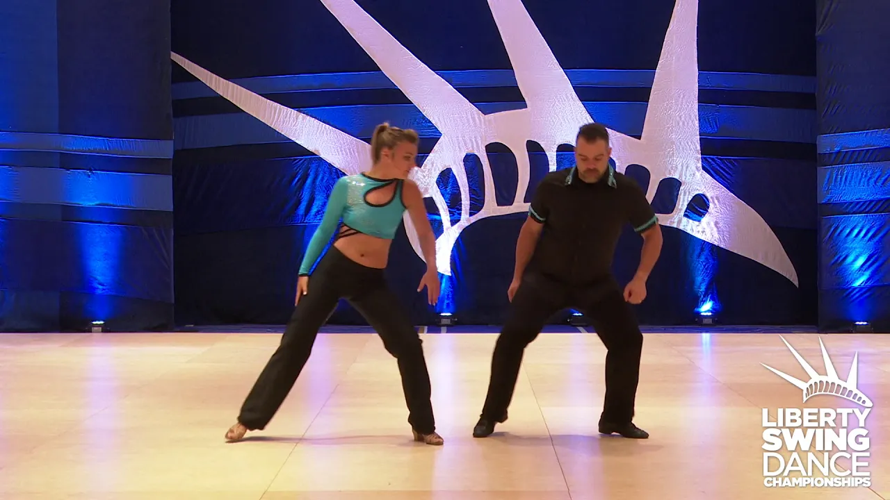 Liberty Swing 2019 Pro Am Routine Follower Adriana Liggins with PJ Turner