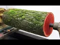 Horror Wood Rotation /// The Art of Wood Turning ///  I made the vase from a branch