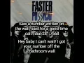 FASTER PUSSYCAT  - Bathroom Wall (lyric video)