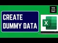 How to Create Random Dummy Data in Excel