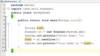 248 Getting String input from user in Java Programming Hindi