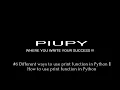 Different ways to use print function in Python How to use print function in Python