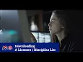 Downloading a Licensee or Discipline List with the Division of Professions and Occupations