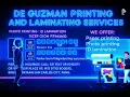 De guzman printing and laminating services