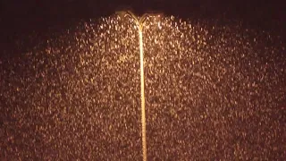 new year relaxing snowy night street light asmr