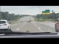 Driving over the Zilwaukee Bridge in Michigan