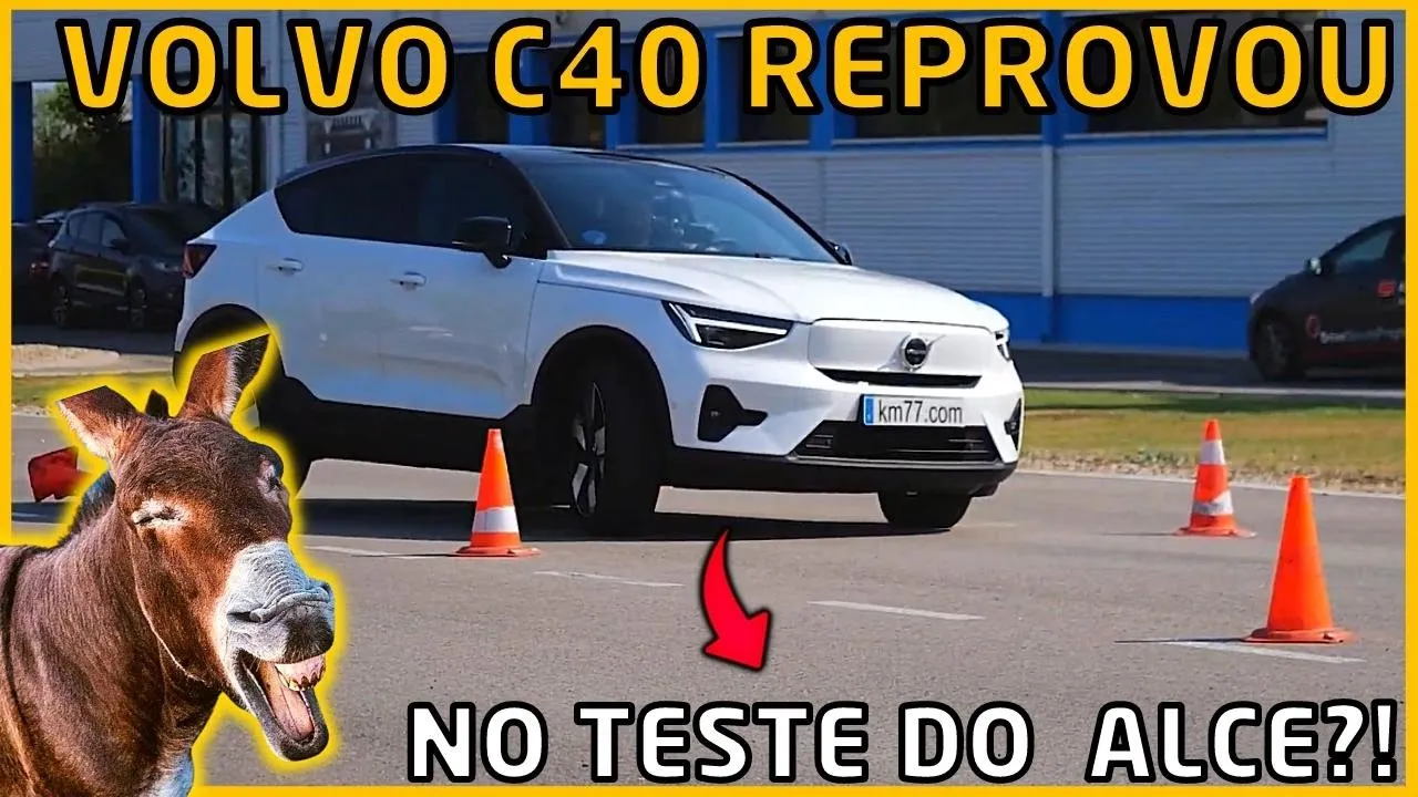 TESTE DO ALCE - VOLVO C40 RECHARGE E MAIS 4 CARROS QUE DECEPCIONARAM NO TESTE DO JEGUE #GRIPHOS