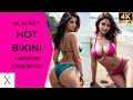 Lagu 4K AI Art Hot \u0026 Sexy Bikini Lookbook Model AI Art Video - Beach