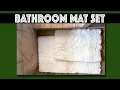 ITSOFT Non Slip Shaggy Chenille Bathroom Mat Set