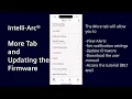 The More Tab and Updating the Firmware