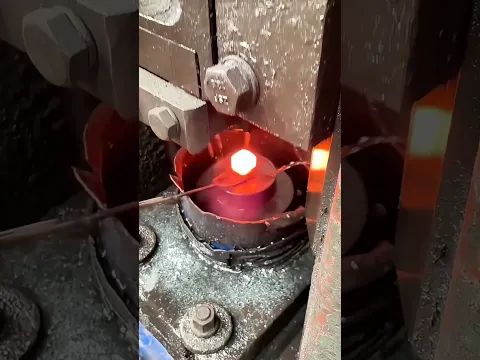 Forging a Giant Bolt Head in Seconds 🔥🔩